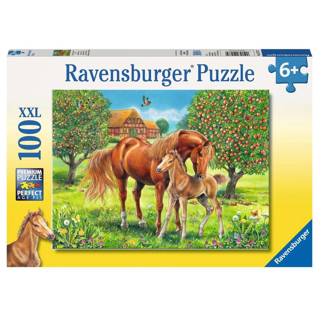 Ravensburger | Pferdeglück auf der Wiese | Kinderpuzzle | 100 XXL Teile