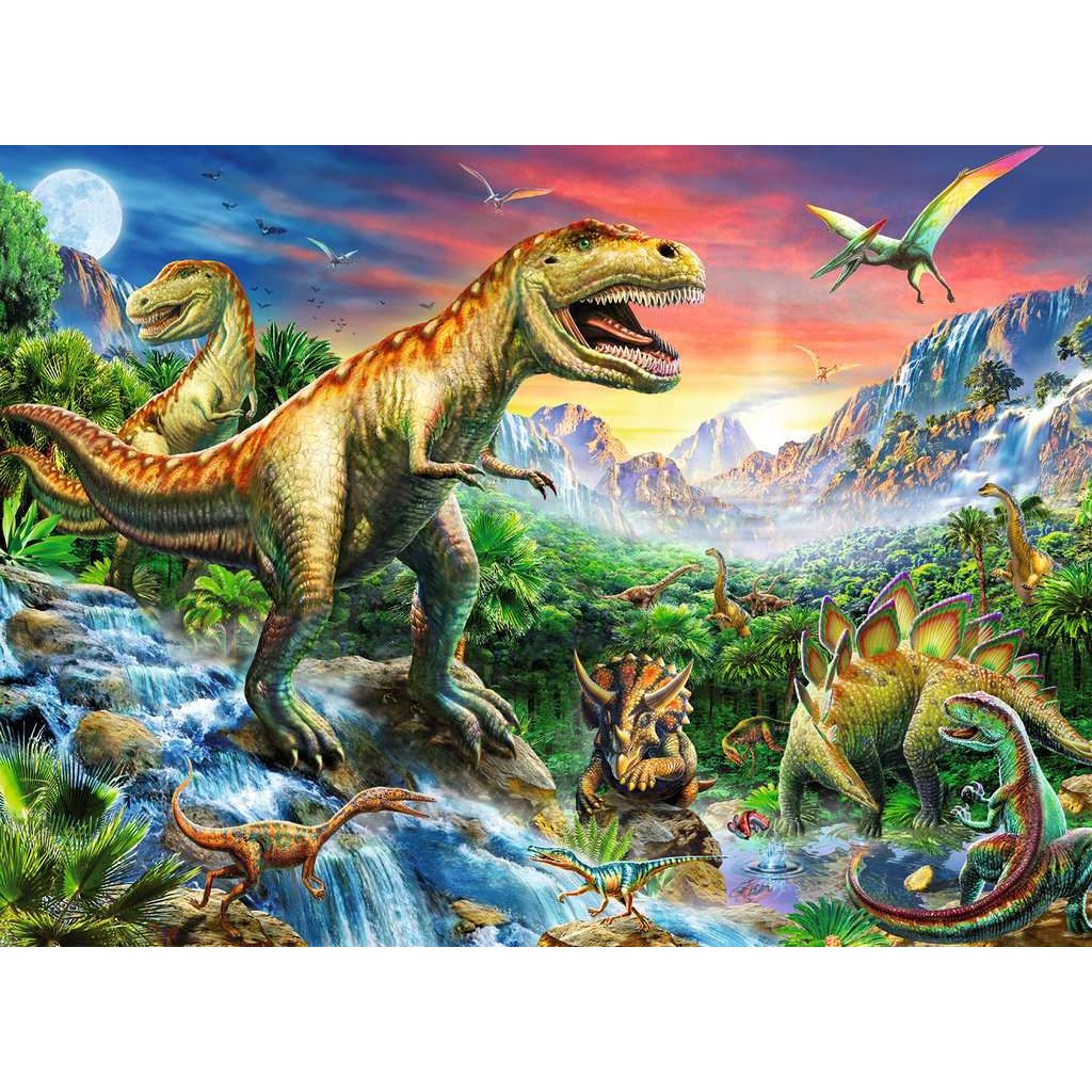 Ravensburger | Bei den Dinosauriern | Kinderpuzzle | 100 XXL Teile