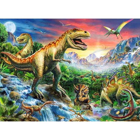 Ravensburger | Bei den Dinosauriern | Kinderpuzzle | 100 XXL Teile