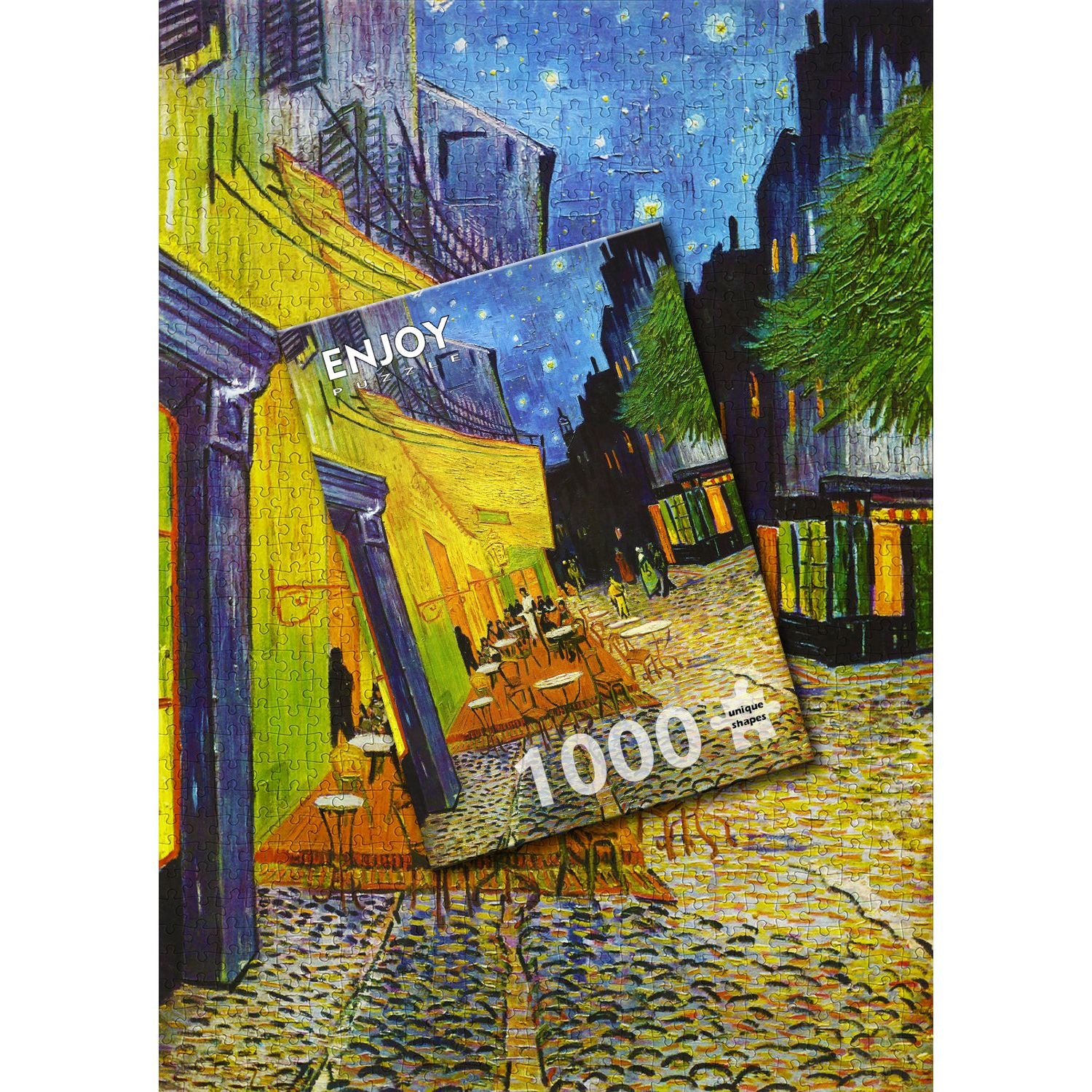 ENJOY Puzzle | 1000 Teile | Vincent Van Gogh: Cafe-Terrasse bei Nacht