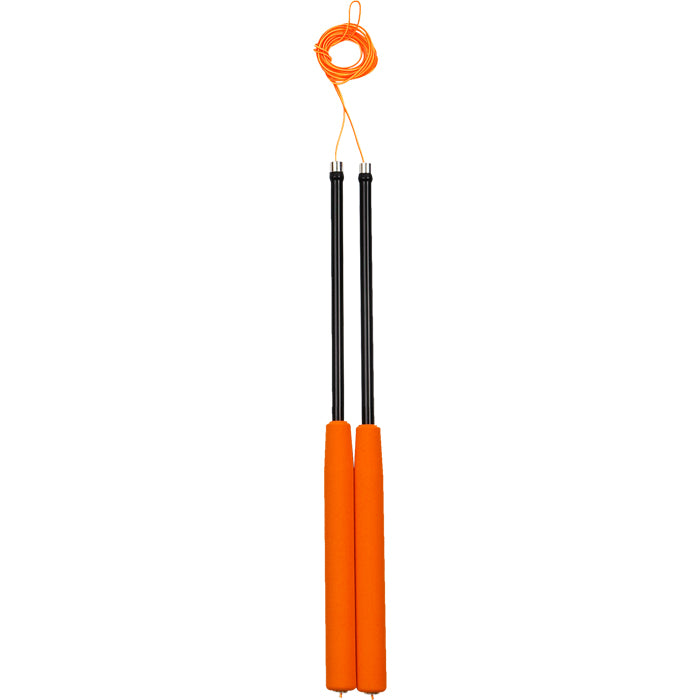 Henrys | Diabolo Handstäbe Carbon 31cm | orange/schwarz