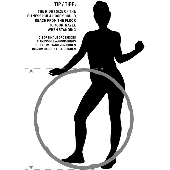 Fitness Hoop Ø 100cm, 1200g | grau-grün