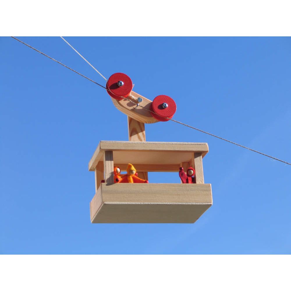 KRAUL | Große Seilbahn Wagen mit 2x20m Seilen (Grundkasten)