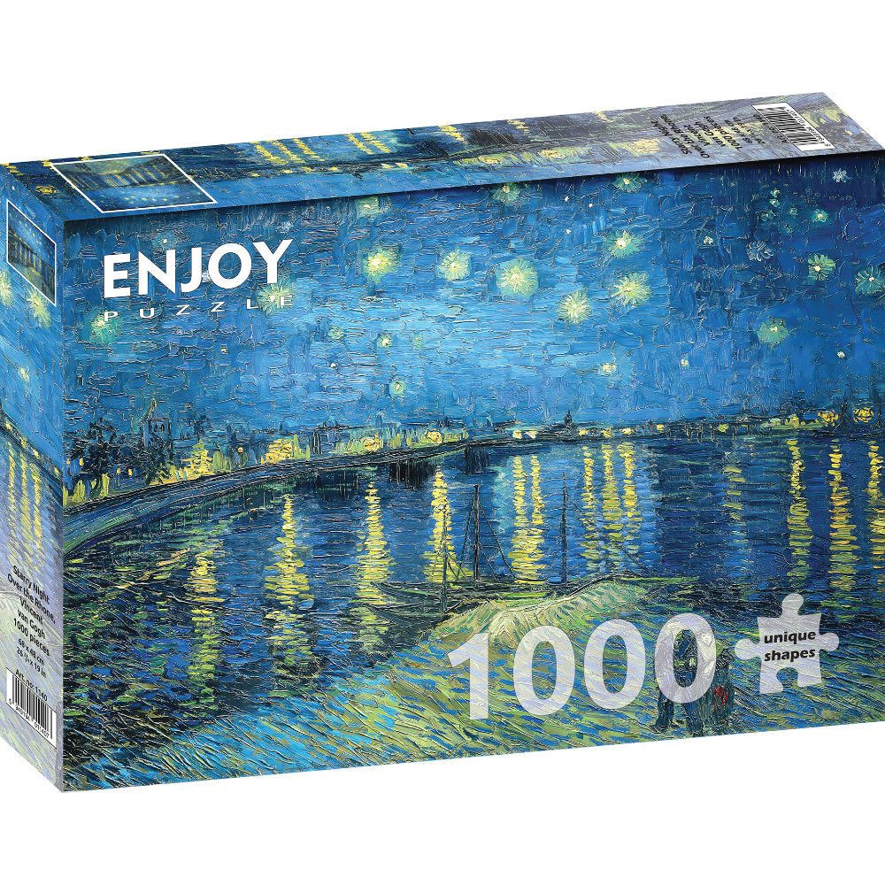 ENJOY Puzzle | 1000 Teile | Vincent Van Gogh: Sternennacht über der Rhone