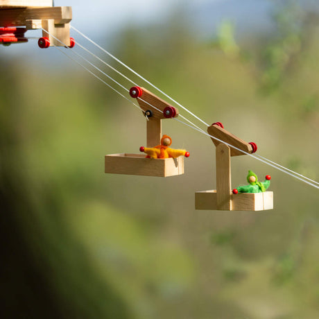 KRAUL | Mini-Seilbahn 2 Wagen mit Station und 2 x 5 m Seil