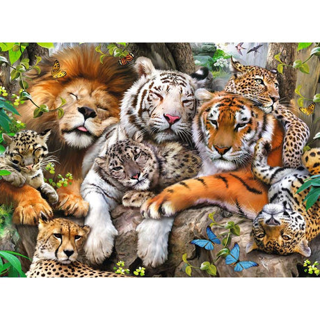 Ravensburger | Schmusende Raubkatzen | Kinderpuzzle | 200 XXL Teile