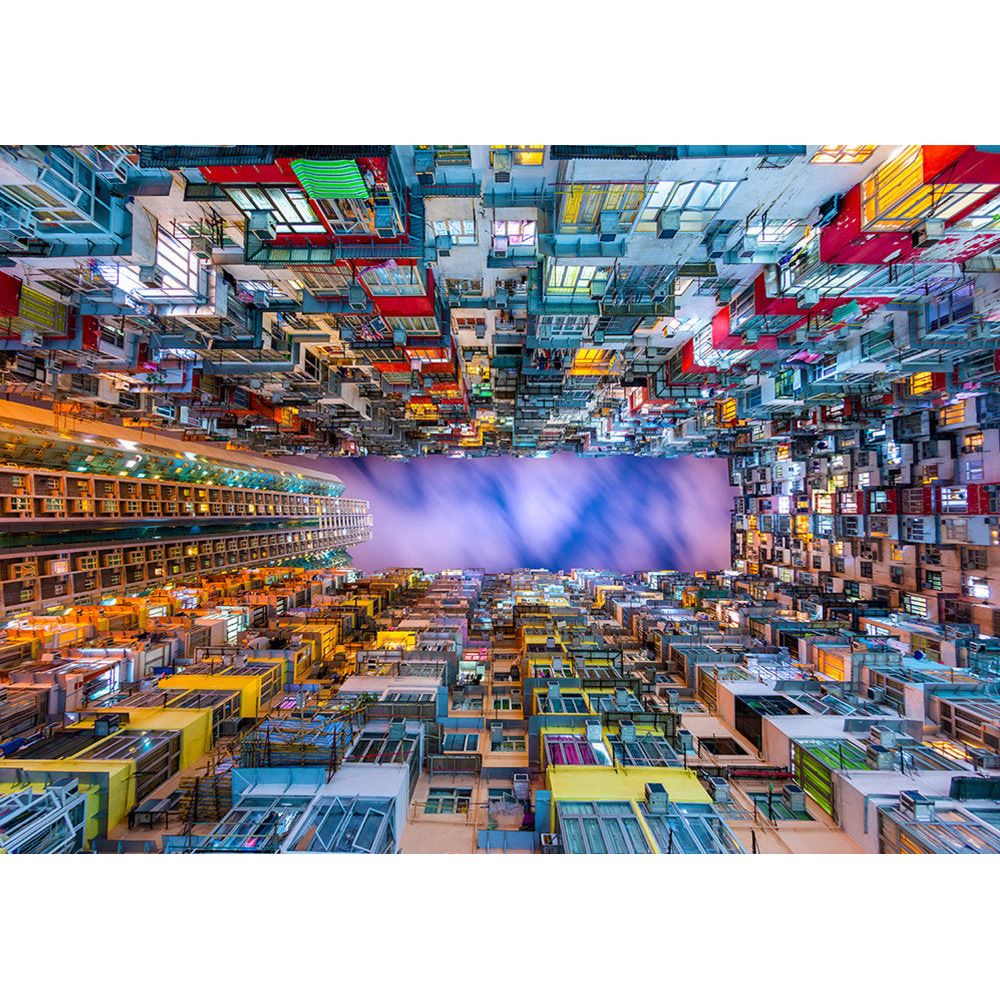 ENJOY Puzzle | 1000 Teile | Buntes Wohnhaus, Hongkong