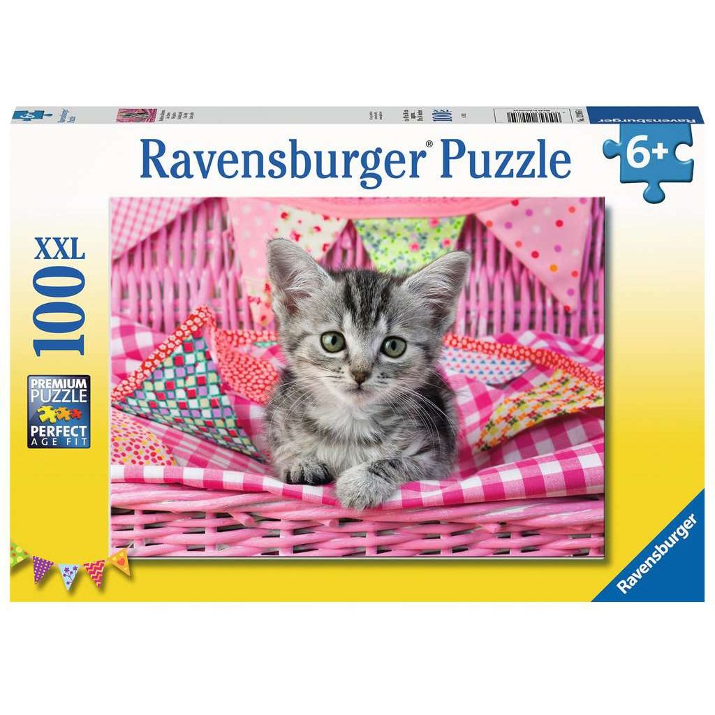 Ravensburger | Niedliches Kätzchen | Kinderpuzzle | 100 XXL Teile