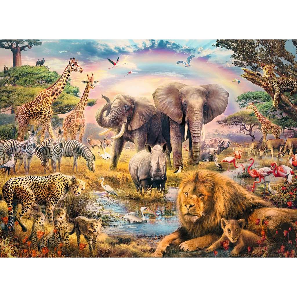 Ravensburger | Afrikanische Savanne | Kinderpuzzle | 100 XXL Teile