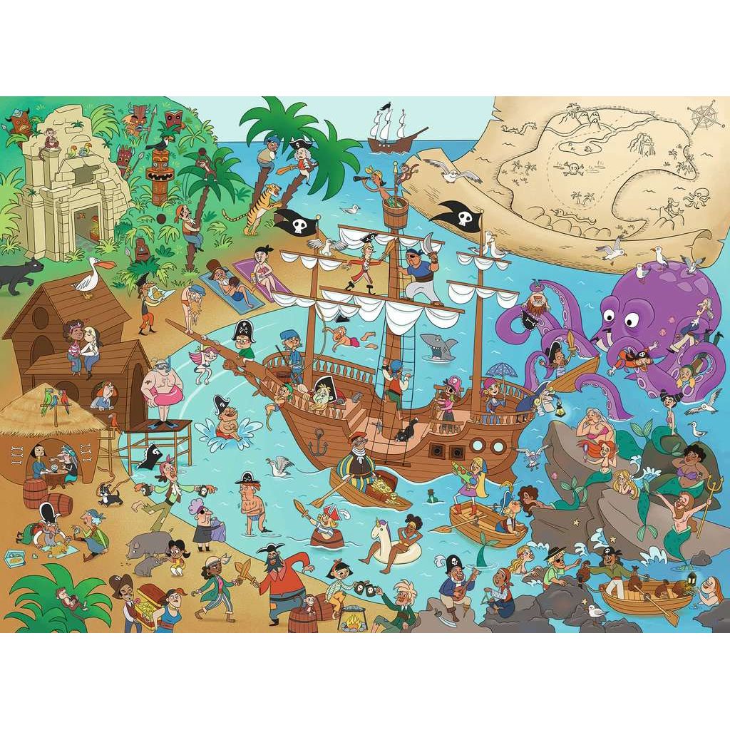 Ravensburger | Die Piratenbucht | Kinderpuzzle | 150 XXL Teile