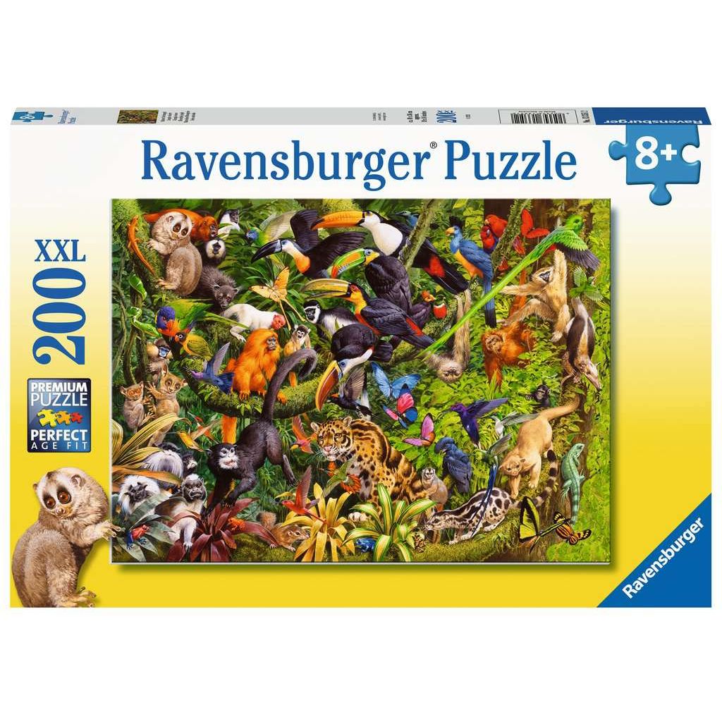 Ravensburger | Bunter Dschungel | Kinderpuzzle | 200 XXL Teile