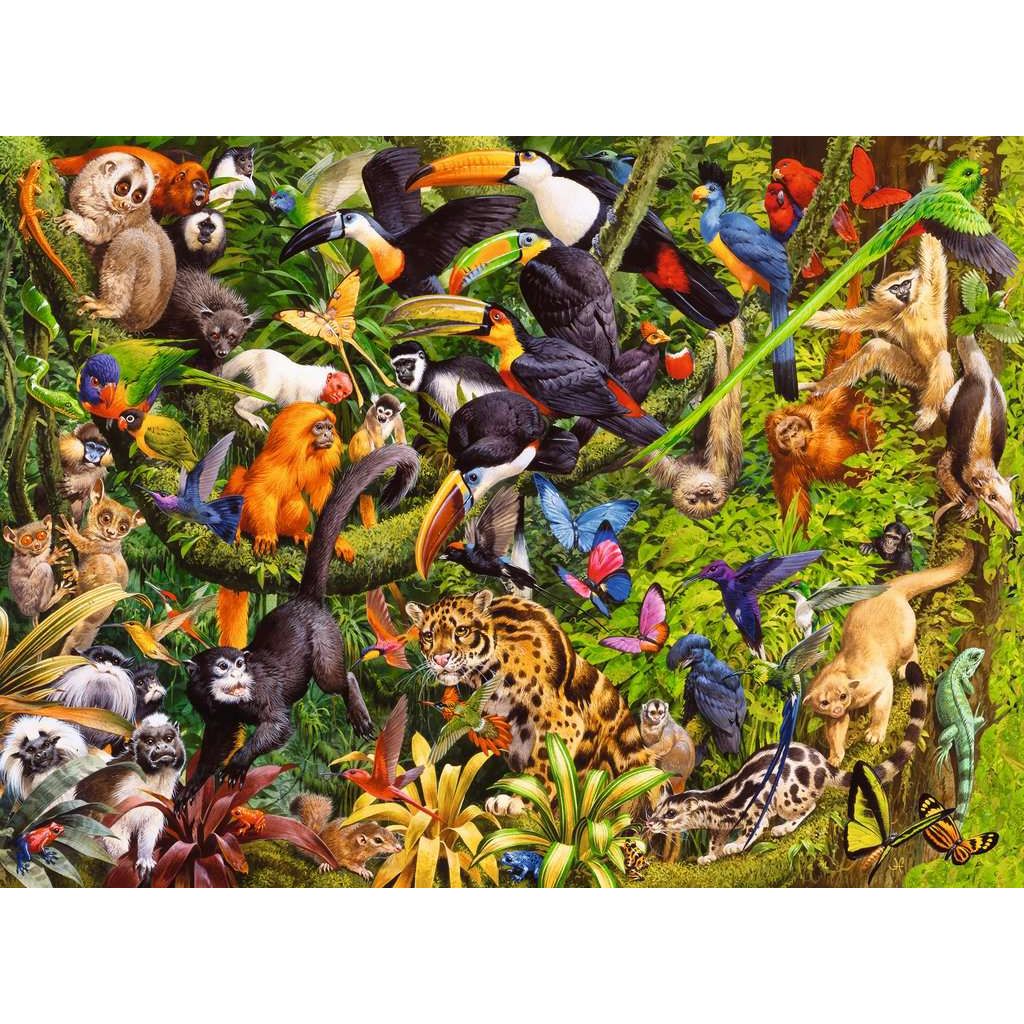 Ravensburger | Bunter Dschungel | Kinderpuzzle | 200 XXL Teile