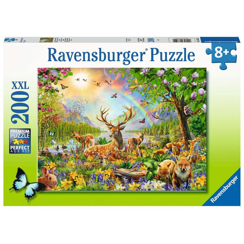 Ravensburger | Anmutige Hirschfamilie | Kinderpuzzle | 200 XXL Teile