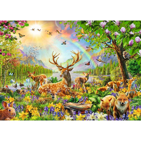 Ravensburger | Anmutige Hirschfamilie | Kinderpuzzle | 200 XXL Teile