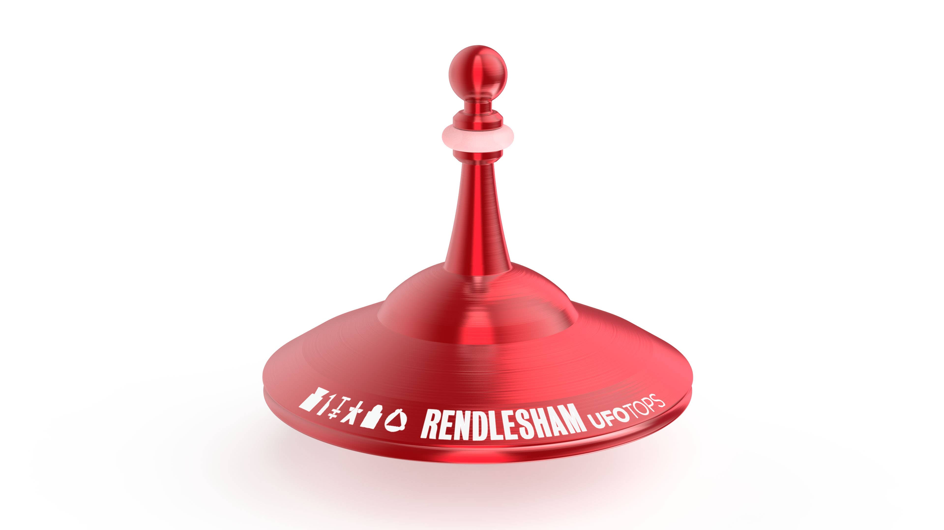 UFO Tops | Kreisel Rendlesham | Rot - Sirene Red