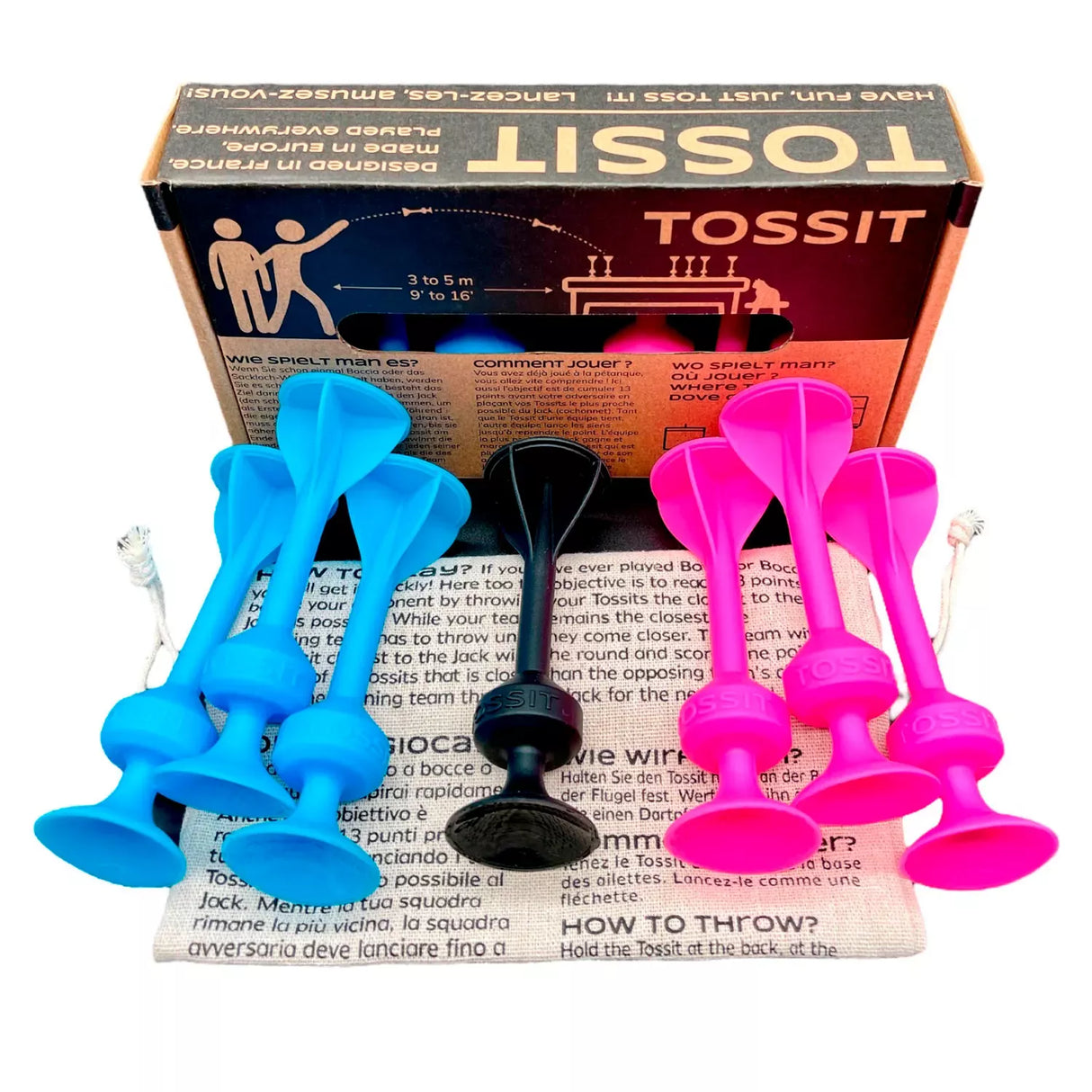 TOSSIT | Original Starter Pack | pink - hellblau