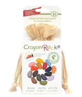 Crayon Rocks EU - 16 Buntstifte in ecrufarbener Baumwolltasche