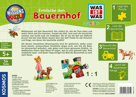 KOSMOS | Wissenspuzzle: WAS IST WAS junior - Entdecke den Bauernhof