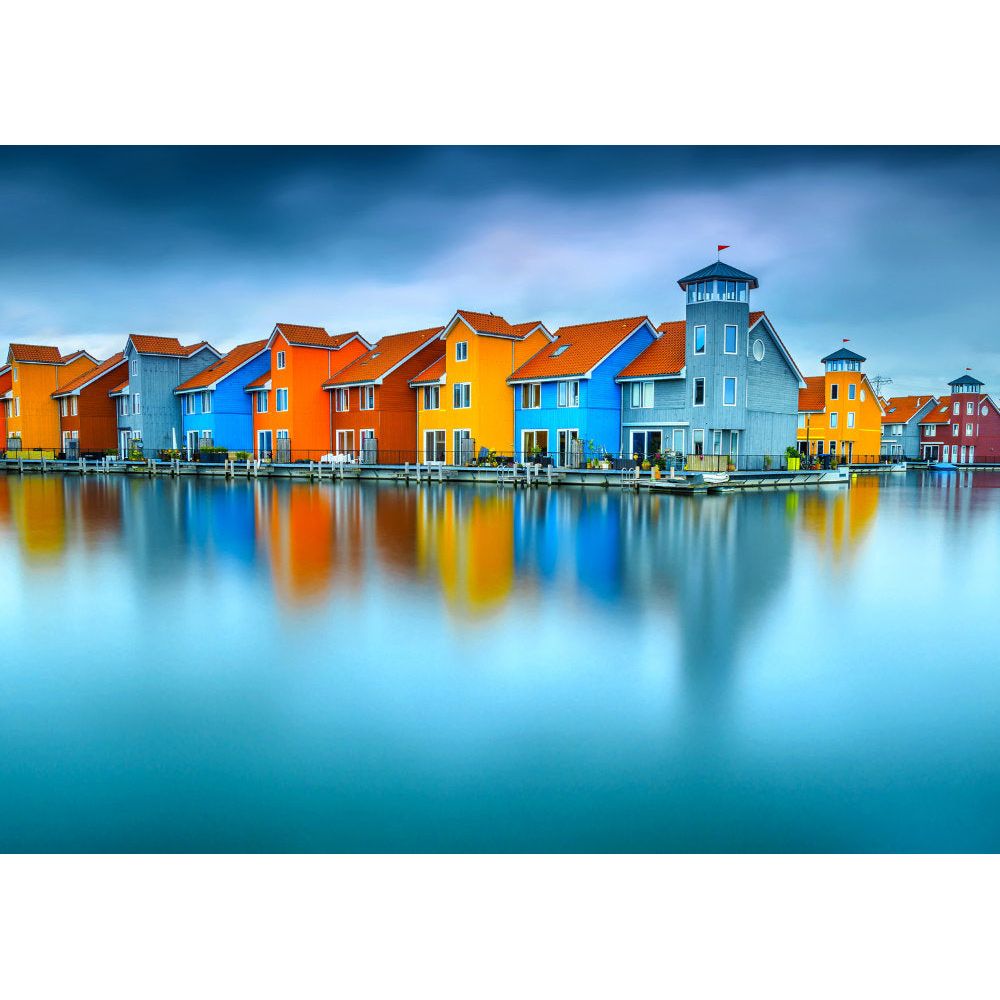 ENJOY Puzzle | 1000 Teile | Häuser auf dem Wasser, Groningen, Niederlande