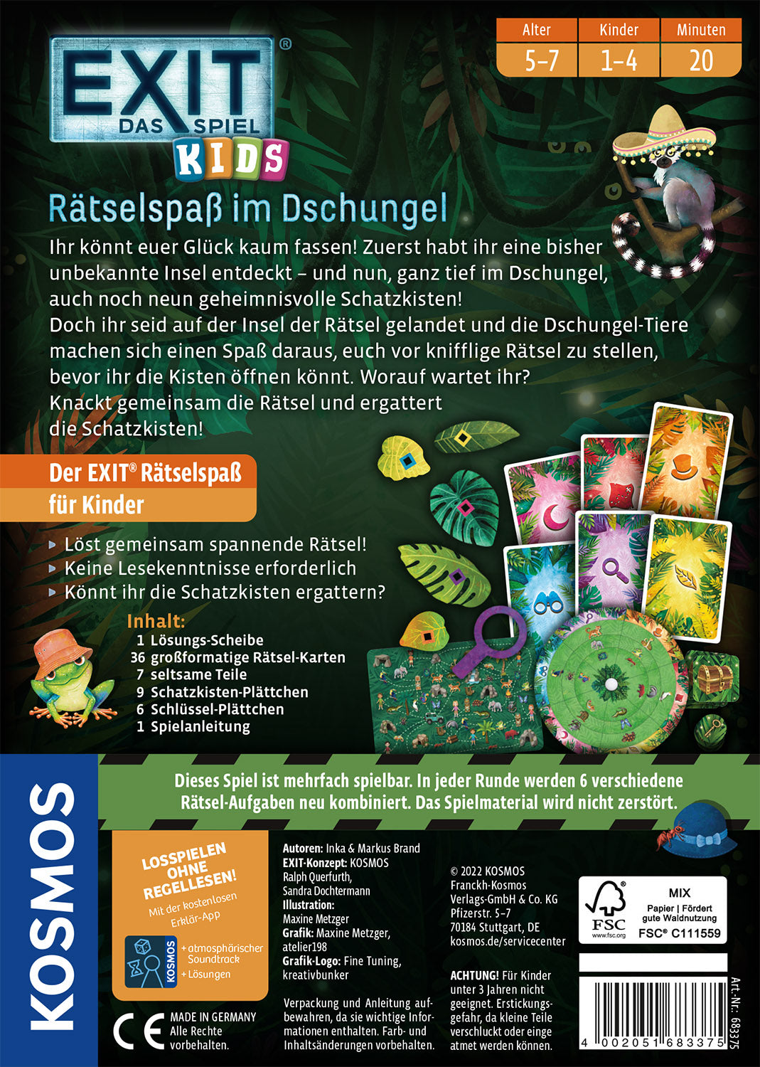 KOSMOS | EXIT® - Das Spiel Kids: Rätselspaß im Dschungel