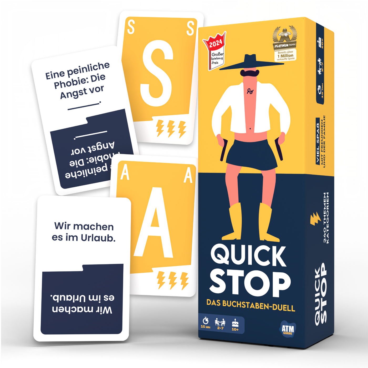 QuickStop | Partyspiel | Das Buchstaben-Duell