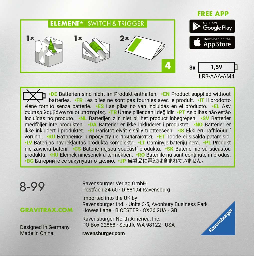 Ravensburger | GraviTrax POWER Element Switch & Trigger