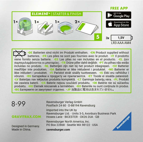 Ravensburger | GraviTrax POWER Element Starter & Finish