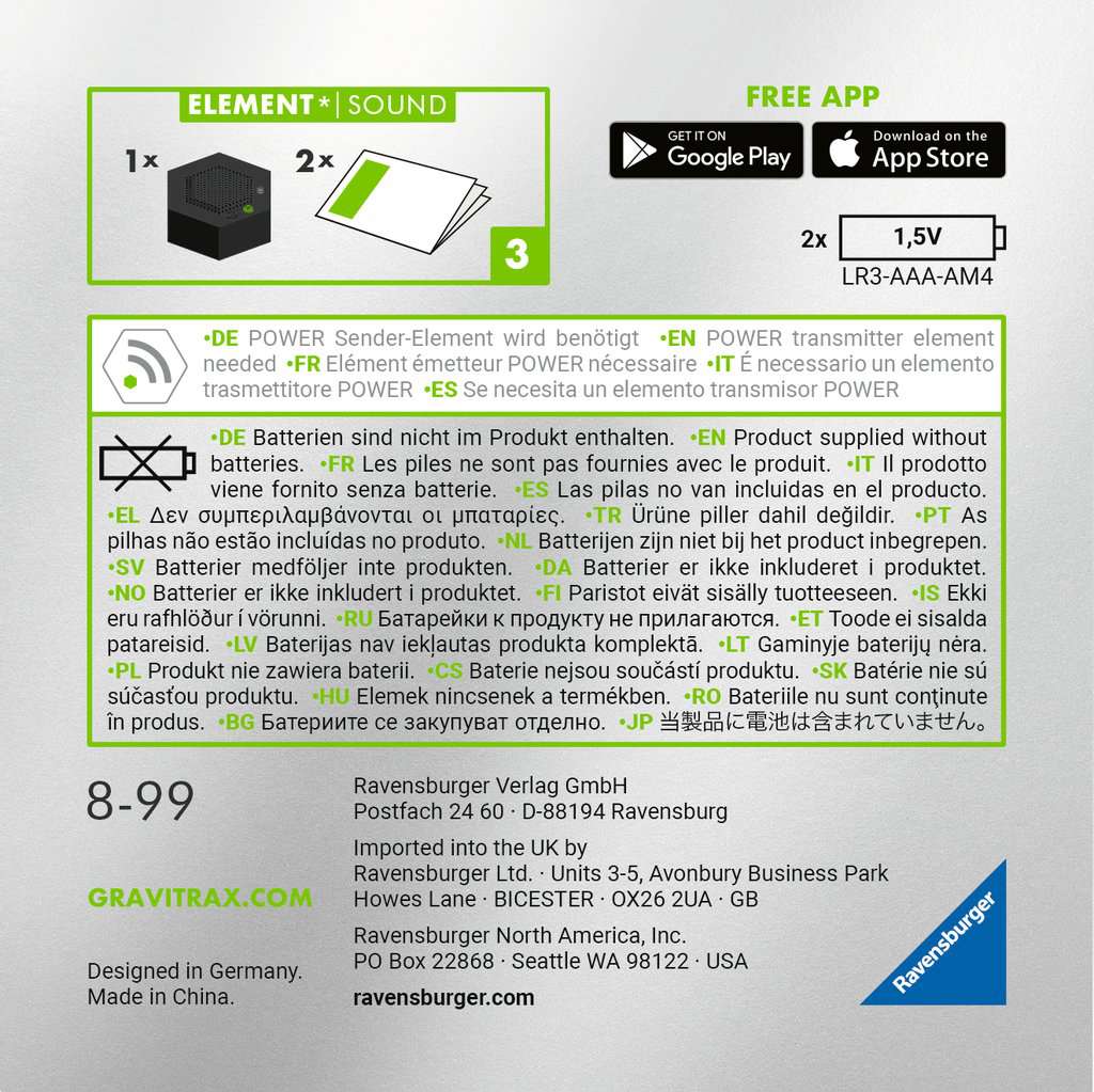 Ravensburger | GraviTrax POWER Element Sound