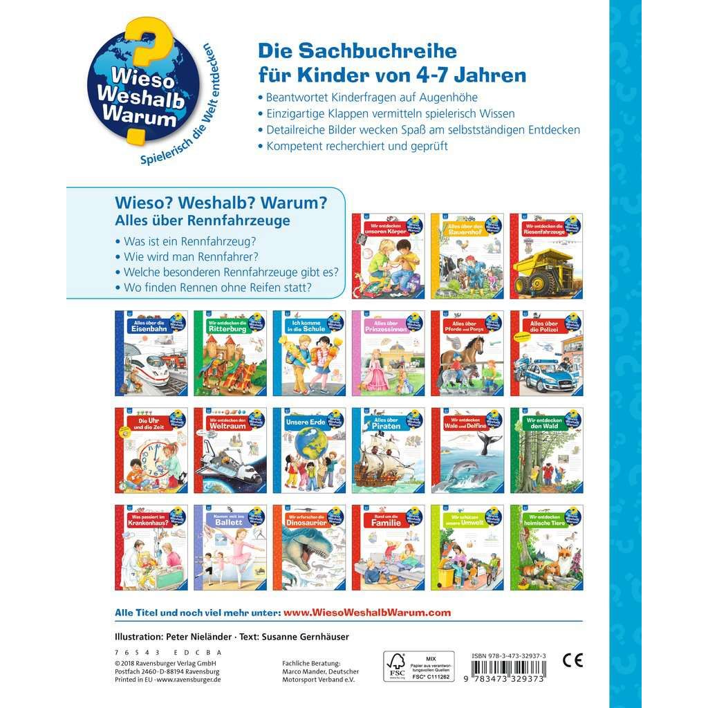 Ravensburger | Wieso? Weshalb? Warum?, Band 69: Alles über Rennfahrzeuge