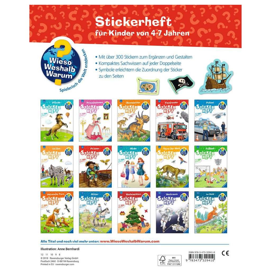 Ravensburger | Wieso? Weshalb? Warum? Stickerheft: Piraten