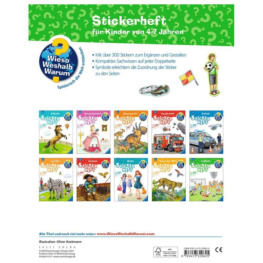 Ravensburger | Wieso? Weshalb? Warum? Stickerheft: Fußball