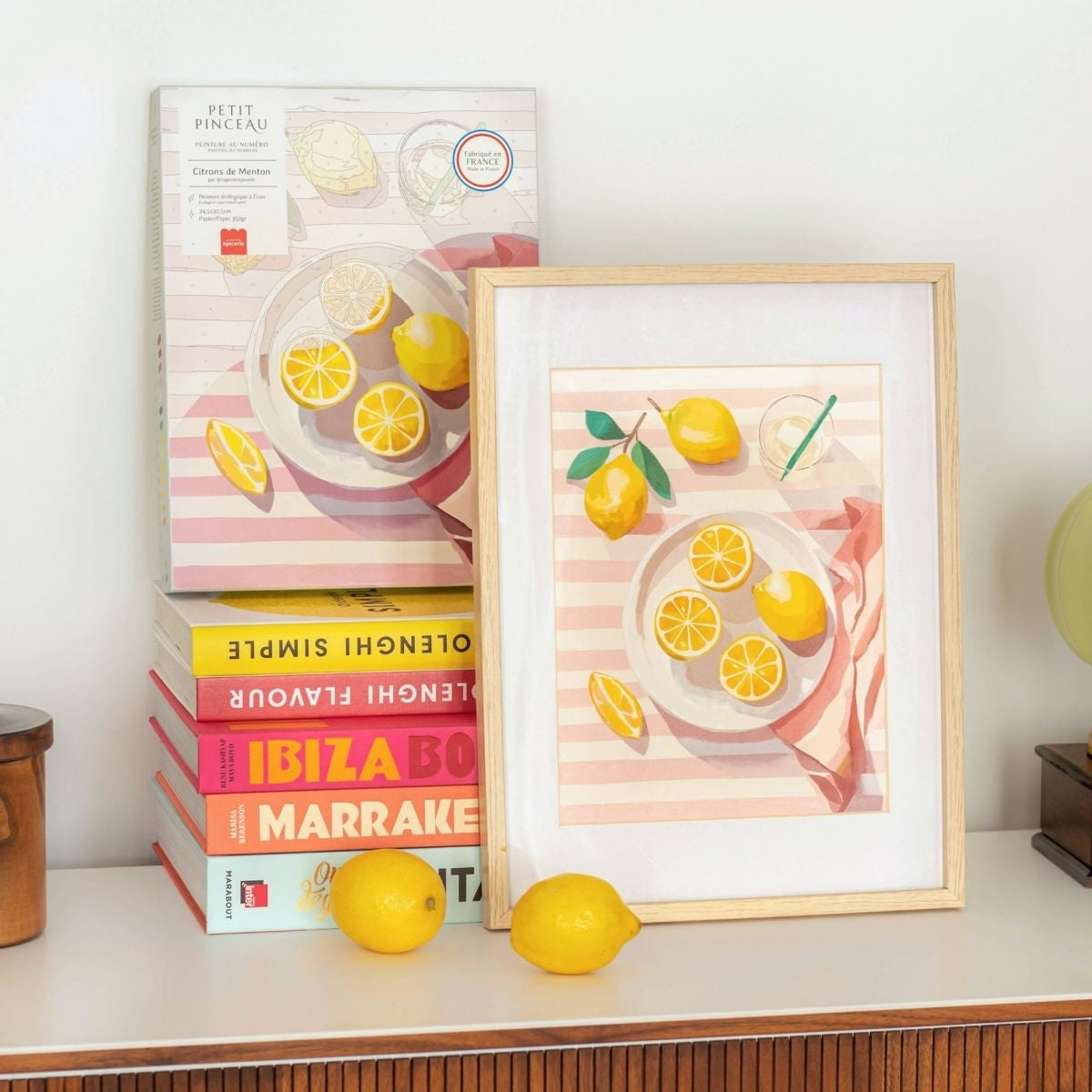 La Petite Épicerie | Malen nach Zahlen Set | Zitronen