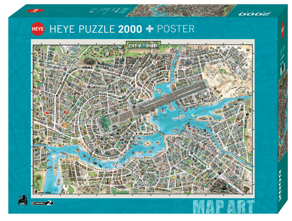 Heye Puzzle | City of Pop | 2000 Teile