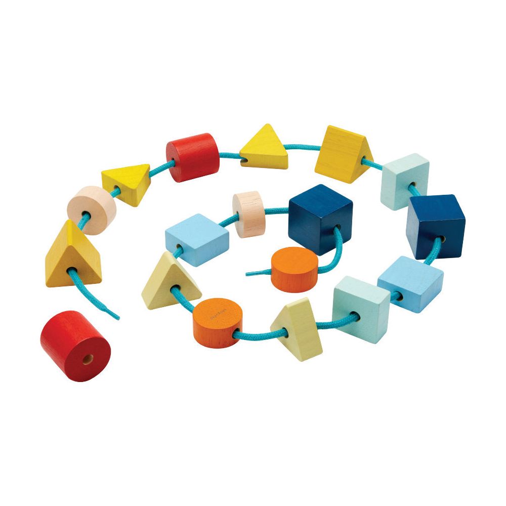 PlanToys | Fädelschnüre Geo Unit Link