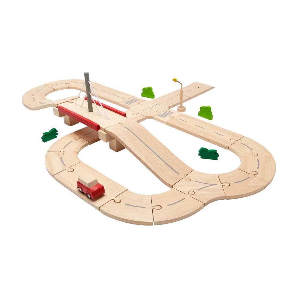 PlanToys | Straßensystem Holz
