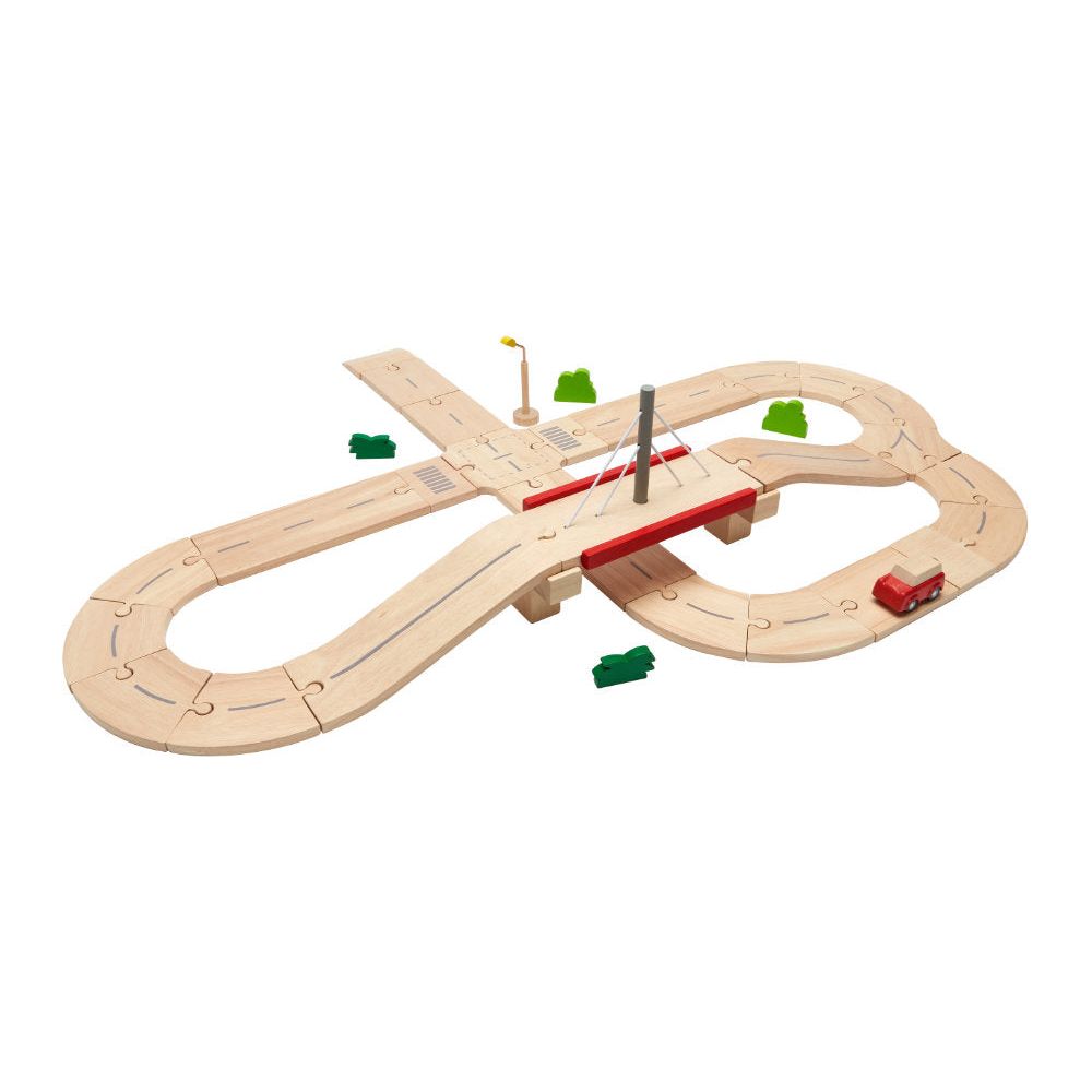 PlanToys | Straßensystem Holz
