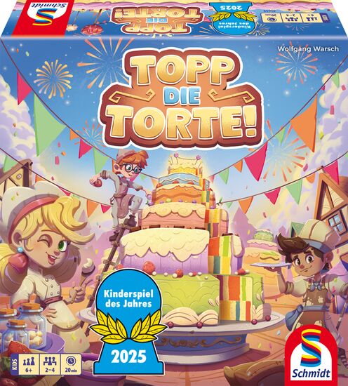 Schmidt Spiele | Topp die Torte | Kinderspiel des Jahres '25
