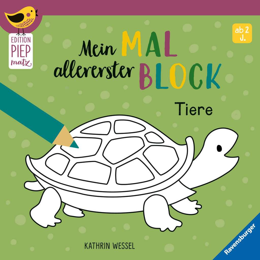 Ravensburger | Edition Piepmatz: Mein allererster Malblock - Tiere
