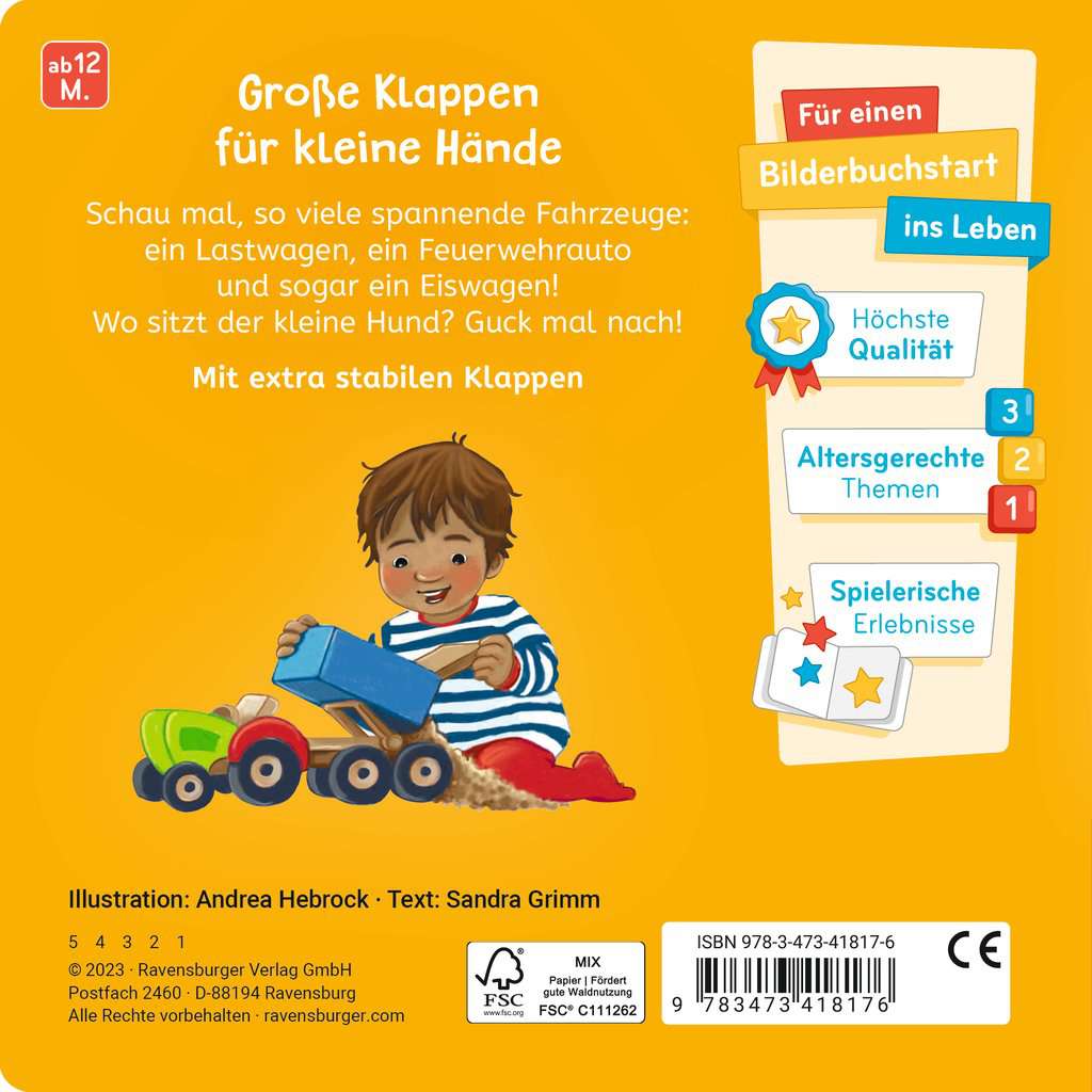Ravensburger | Was siehst du? Klapp auf, klapp zu! Meine Fahrzeuge