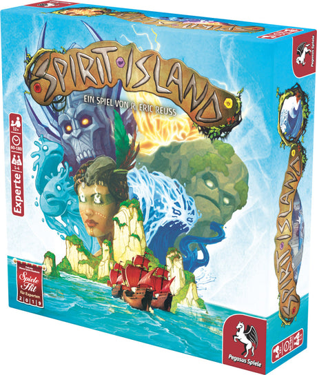 Spirit Island Brettspiel von Pegasus Spiele mit mystischer Insellandschaft