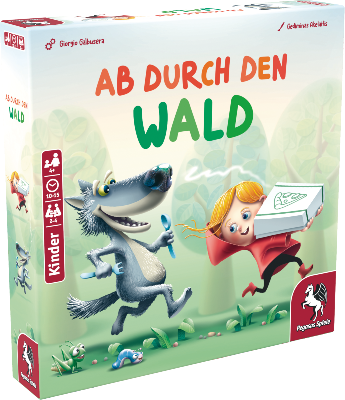 # Pegasus Spiele Ab durch den Wald Kinderspiel Brettspiel Verpackung