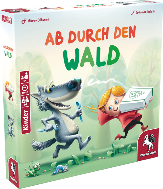 # Pegasus Spiele Ab durch den Wald Kinderspiel Brettspiel Verpackung