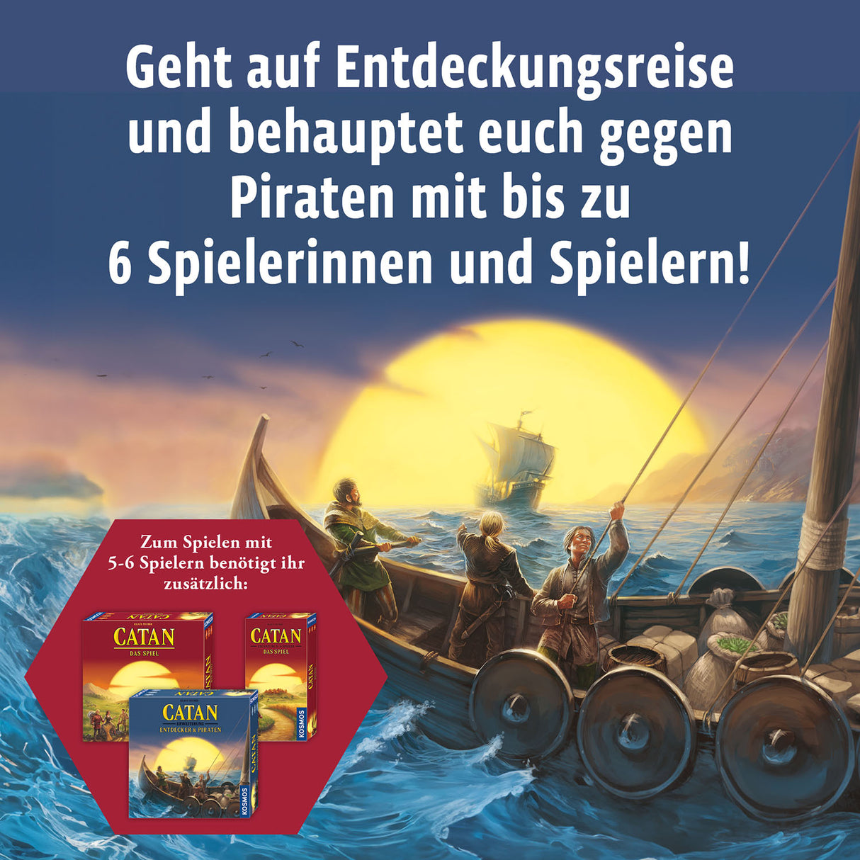 KOSMOS | CATAN - Ergänzung 5-6 Spieler - Entdecker & Piraten
