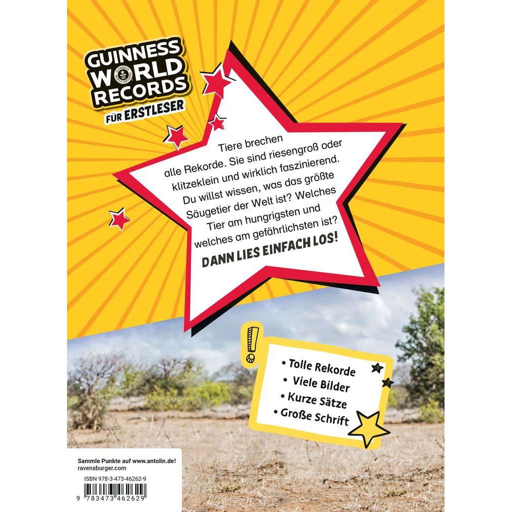 Ravensburger | Guinness World Records für Erstleser - Tiere