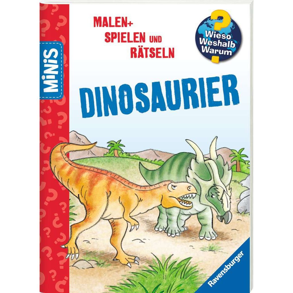 Ravensburger | Ravensburger Minis: Wieso? Weshalb? Warum? Malen, Spielen und Rätseln - Dinosaurier