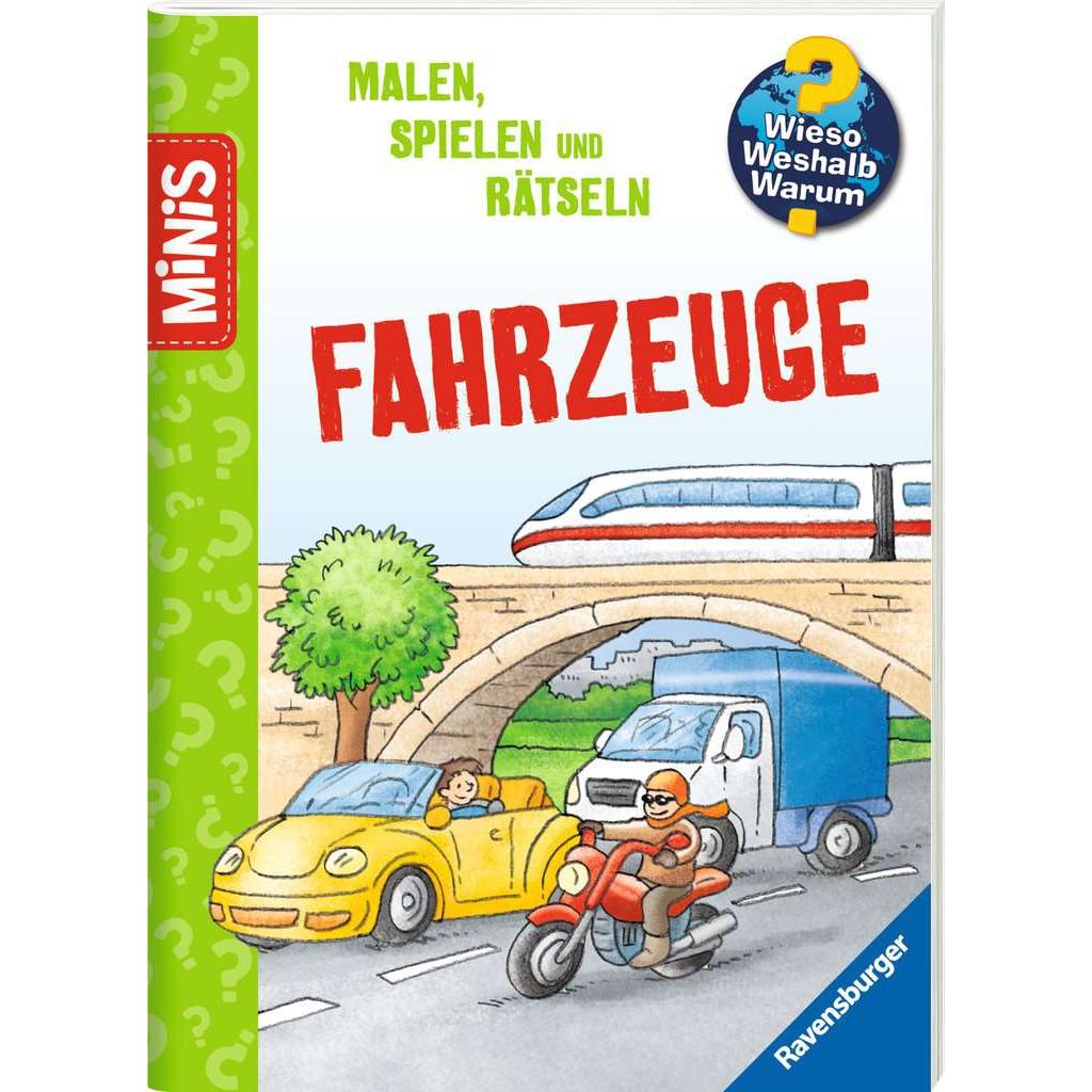 Ravensburger | Ravensburger Minis: Wieso? Weshalb? Warum? Malen, Spielen und Rätsteln - Fahrzeuge