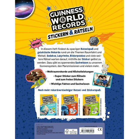 Ravensburger | Guinness World Records: Stickern & Rätseln - Wilde Tiere