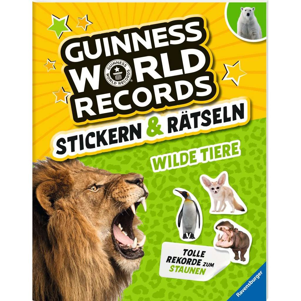 Ravensburger | Guinness World Records: Stickern & Rätseln - Wilde Tiere