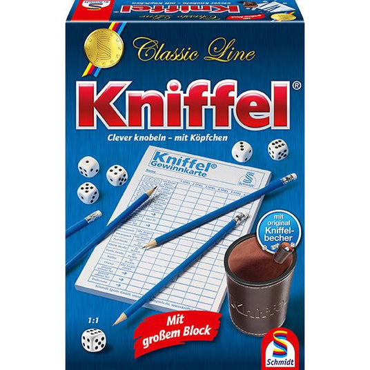Schmidt Spiele | Classic Line, Kniffel®, mit großem Spielblock