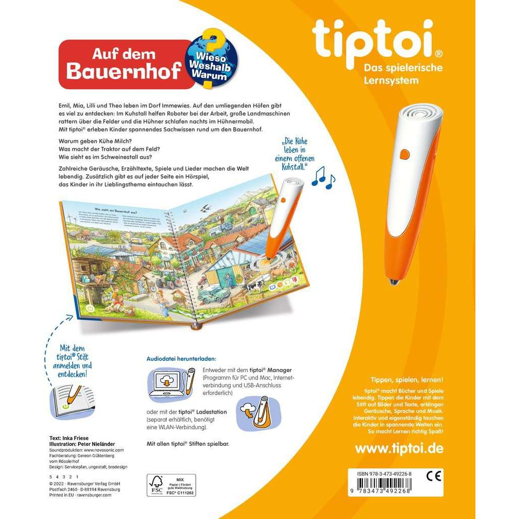 Ravensburger | tiptoi® Wieso? Weshalb? Warum? Auf dem Bauernhof